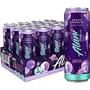 Alani Nu Sugar-Free Energy Drink, Pre-Workout Performance, Cosmic Stardust, 12 oz Cans (Pack of 12)