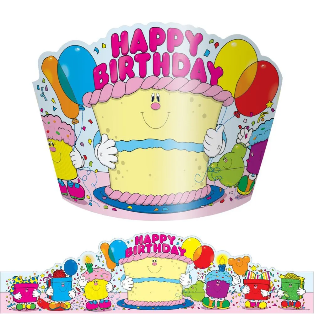 Carson Dellosa Education Happy Birthday Crowns