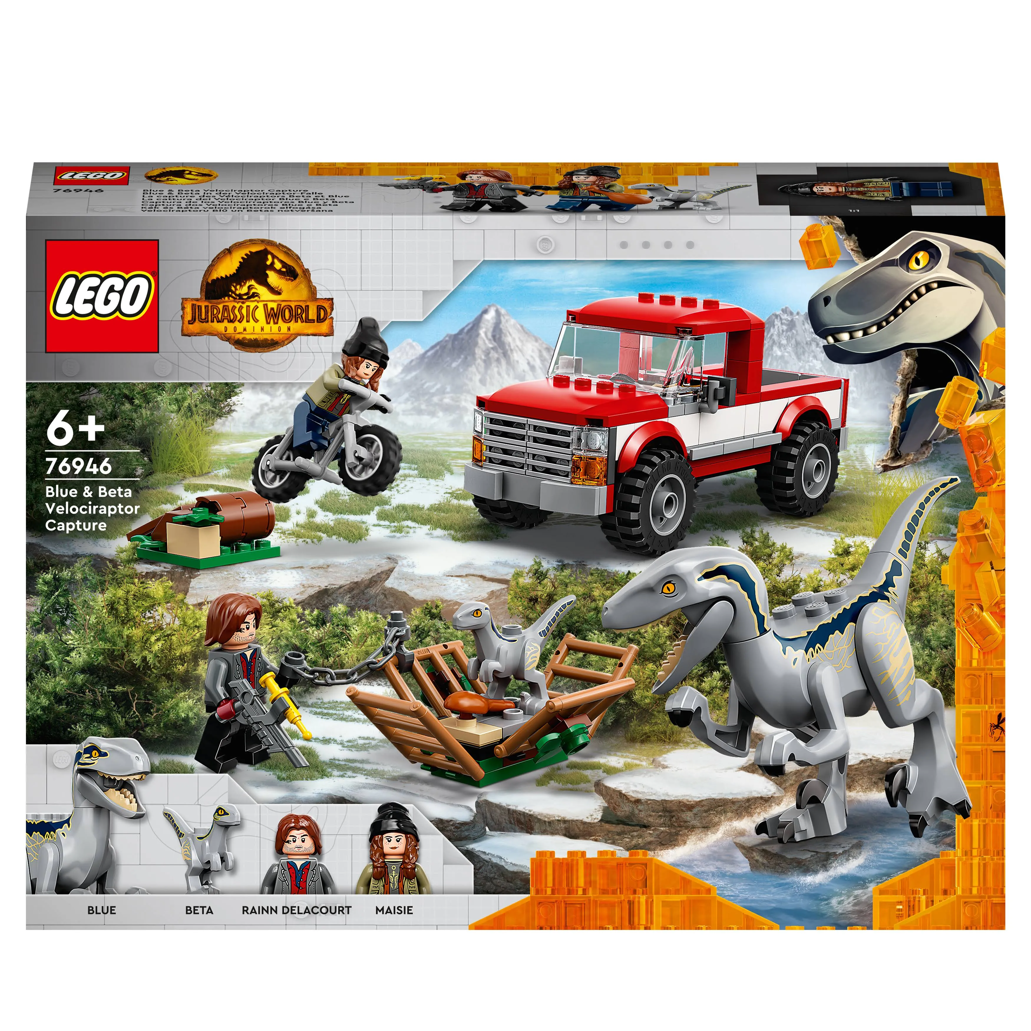 (LEGO Jurassic World) 76946 Blue & Beta Velociraptor Capture