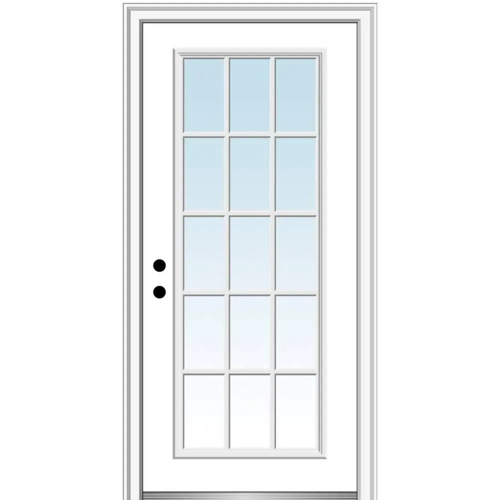 National Door Company Z000371R Fiberglass Smooth Primed, Right Hand in-Swing ...