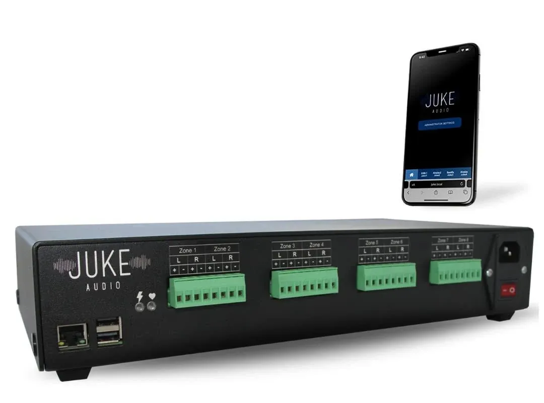 Juke Multi-Room Streaming Amplifier, 8 Zone