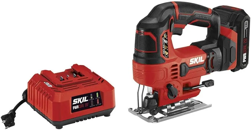 SKIL 20V PWR CORE 20 Cordless Orbital Jig Saw Kit JS820302