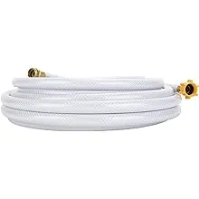 Camco TastePURE 75ft Drinking Water Hose - Lead and BPA Free - Reinforced for Maximum Kink Resistance - Features a 5/8" Inner Diameter (21008), White