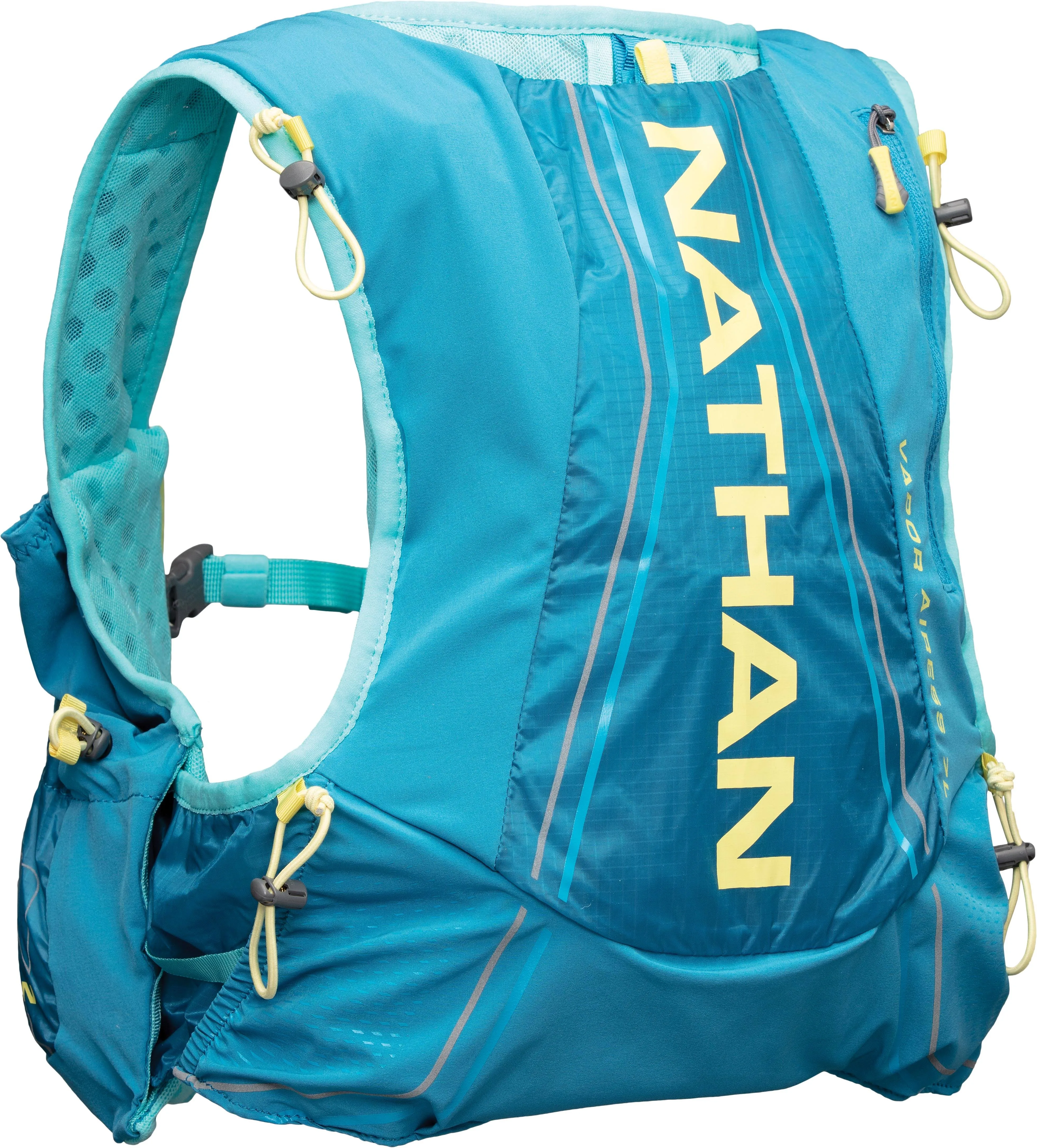 Nathan VaporAiress 2.0 7 Liter Hydration Pack Vapor Grey/Finish Lime XXS-M