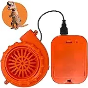 Mini Blower Fan for Dinosaur Costume Inflatable Game Clothing Suits Halloween Cosplay Party Supplies, Orange