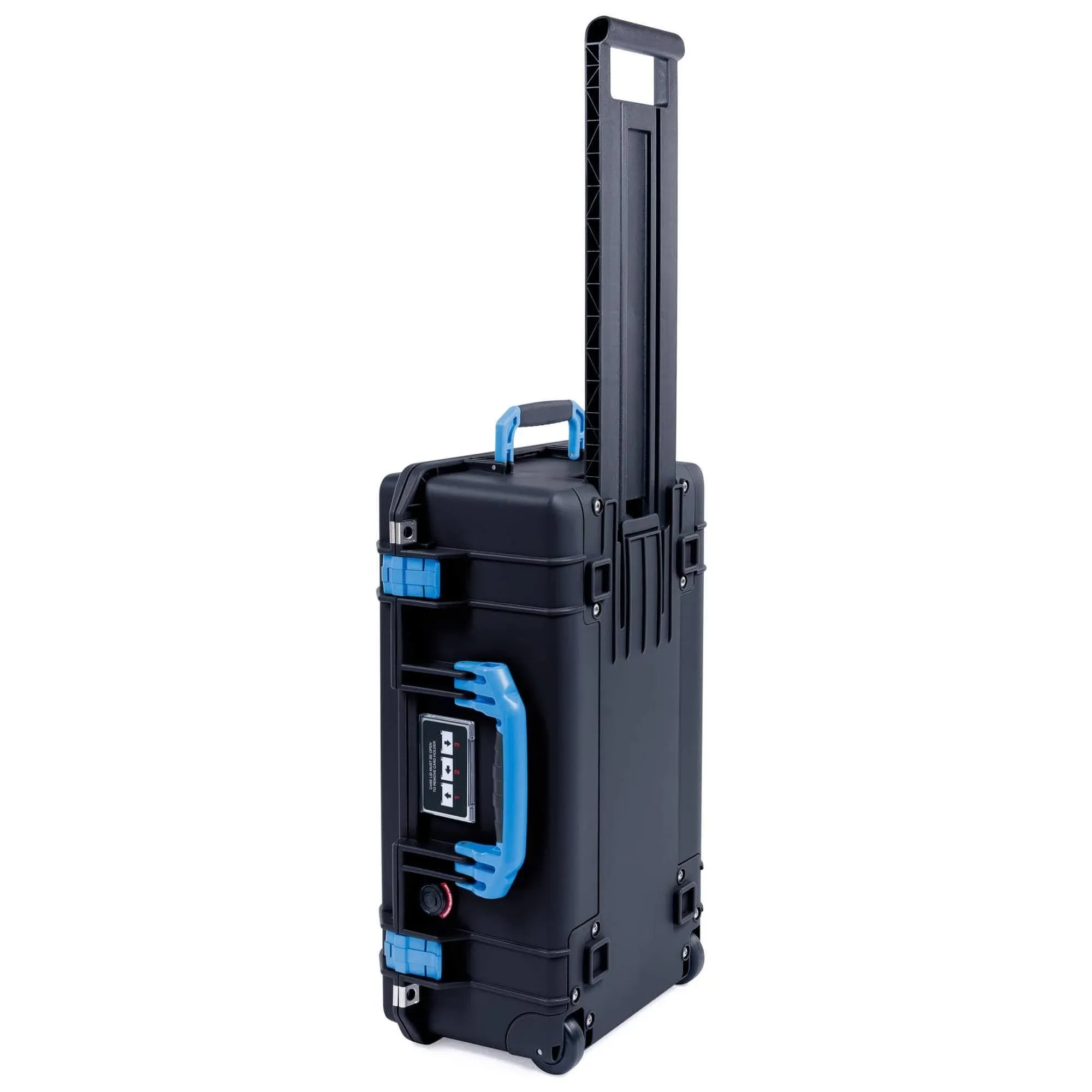 Charcoal &amp; Blue Pelican 1535 Air case. With Foam.  With wheels.