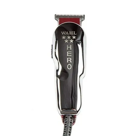 Wahl Professional 5-Star Hero Corded T Blade Trimmer #8991 - Great for Barbers and Stylists - Powerful Standard Electromagnetic Motor - Includes 3 Guides, Oil, and Cleaning Brush