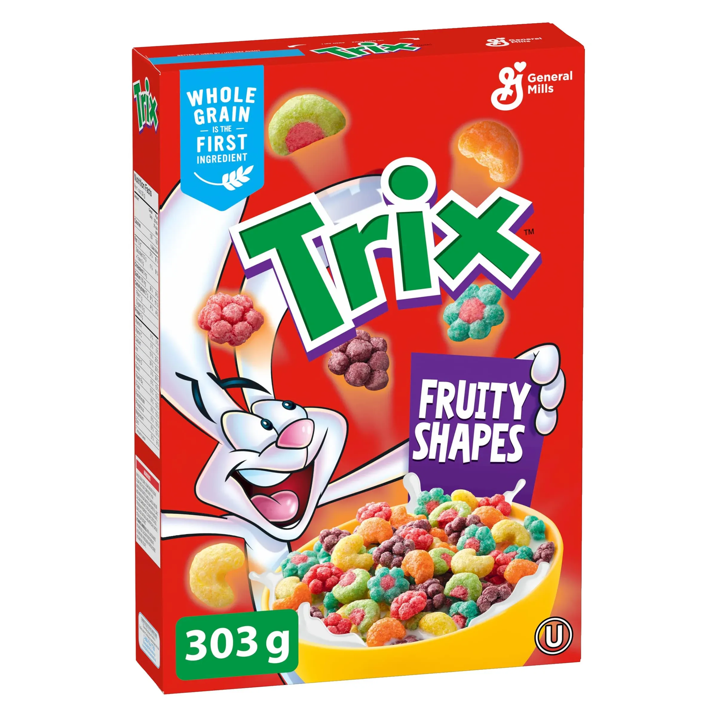 General Mills, Trix Fruity Shapes Cereal, 303g/10.7oz, Imported from Canada}