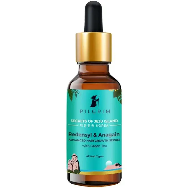 Pilgrim Redensyl &amp; Anagain Hair Growth Serum With Green Tea 50ml