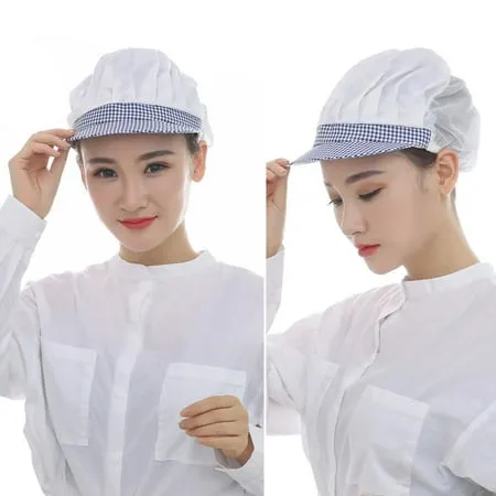 XWQ Unisex Breathable Lightweight Elastic Mesh Cap Working Catering Cooking Chef Hat