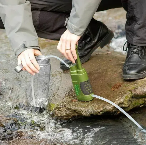 MAGACEA Portable Water Filter, Survival Pump Water Purification, with RO Membrane (0.0001 Micron)—Removing 99.999% of The Tested microorganisms—for Hiking, Camping, Emergency, and Outdoor Activities.