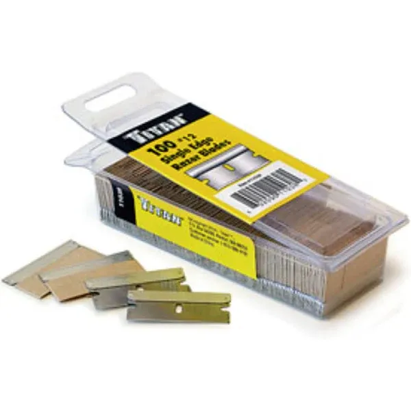 Titan Single-Edge Razor Blades, 100-Pk, #12, Model# 11038