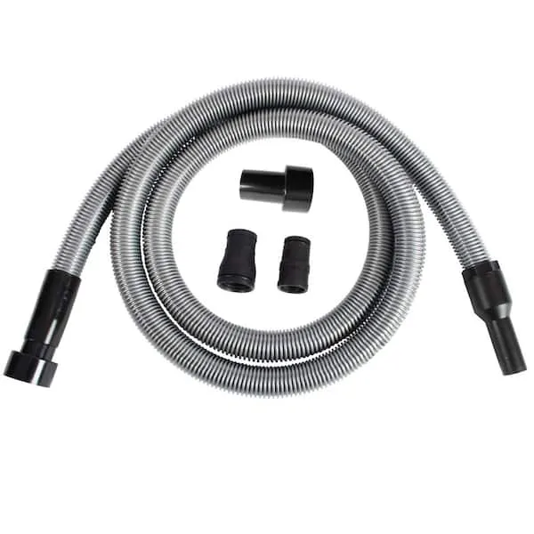 Cen-Tec Systems 94148 Premium 10 ft. Shop Vacuum Hose with Power Tool Adapter Set, Silver