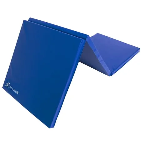 ProSource Tri-Fold Folding Exercise Mat - Blue