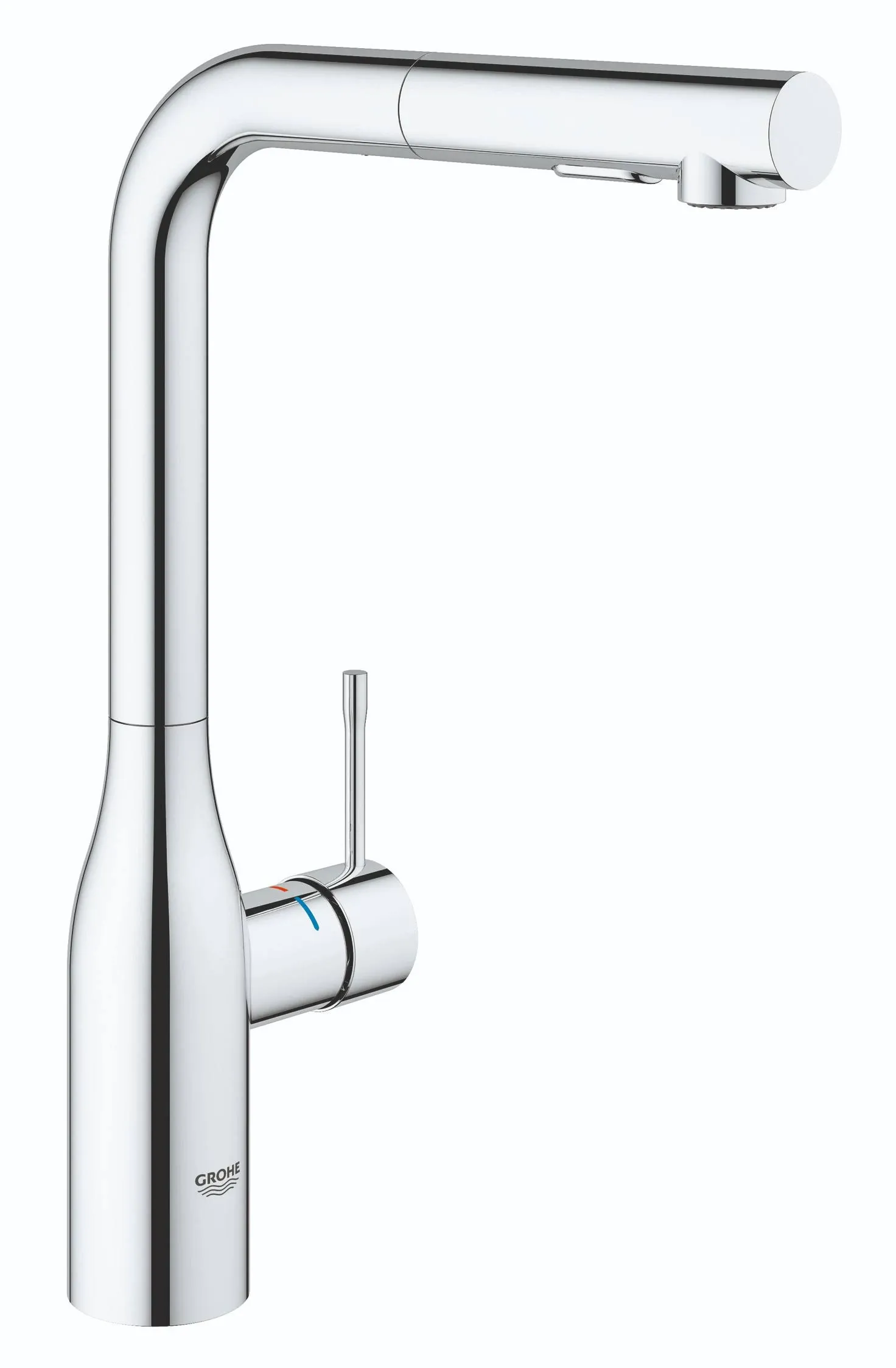 Grohe Essence Single-Handle Pull-Out Kitchen Faucet, Starlight Chrome - 30271000