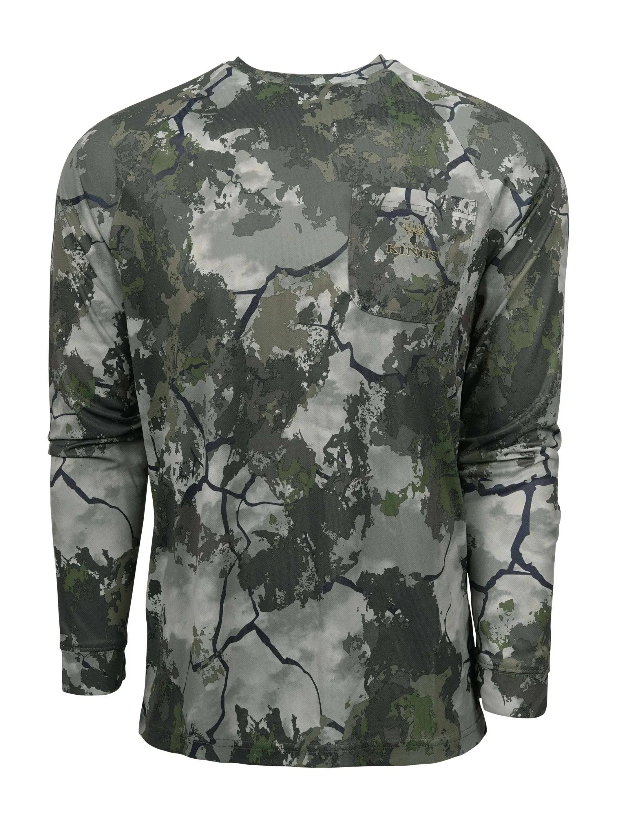 King ' S Camo Men ' S Hunter Series Long Sleeve T - Shirt - Desert Shadow