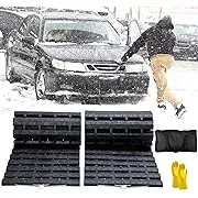 Jojomark Tire Traction Mat, Recovery Track Portable Emergency Devices for Pickups Snow, Ice, Mud, and Sand used to Cars, Trucks, Van or Fleet