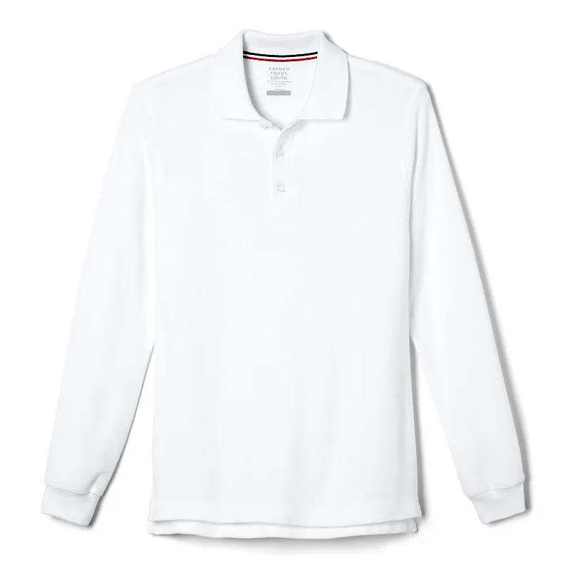 Boys 4-20 French Toast School Uniform Long-Sleeve Pique Polo