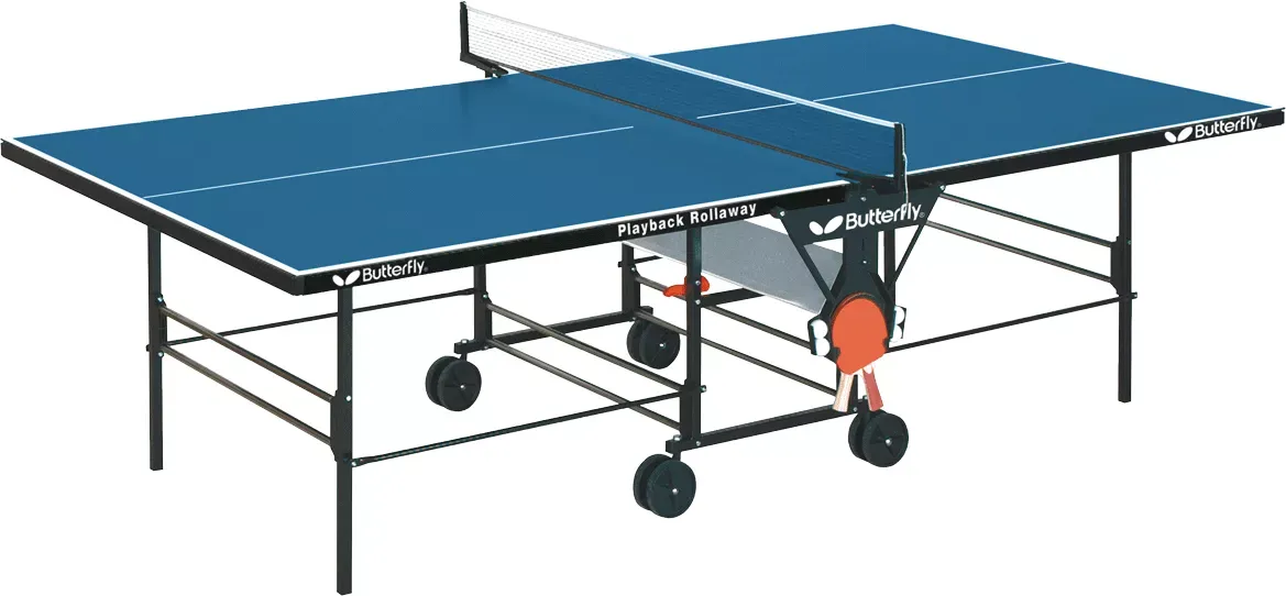 Butterfly Playback Rollaway Blue Table Tennis Table