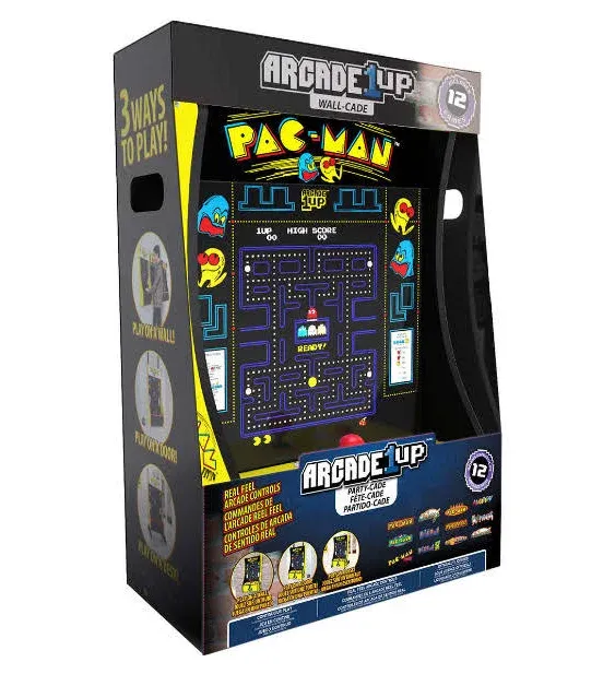 Arcade1Up PAC-MAN Tabletop Arcade Machine Partycade 12 Games in 1 Video Game New