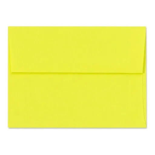 LUX A6 Invitation Envelopes (4 3/4 x 6 1/2) 50/Box, Citrus (FE4275-20-50) | Staples