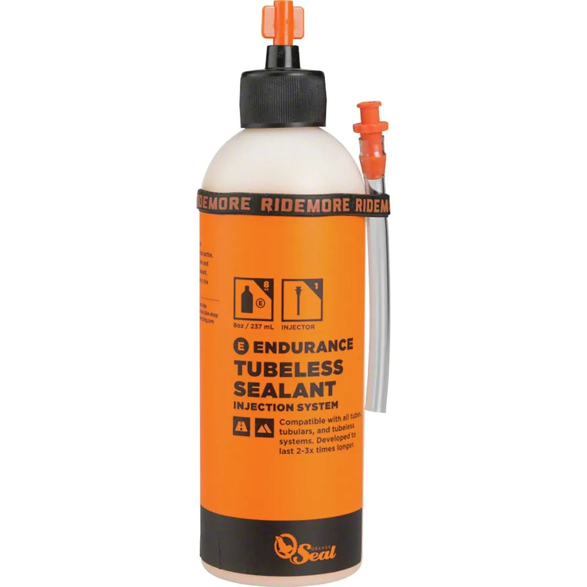 Orange Seal Cycling Tubeless Tire Sealant with Injection System (8 oz)