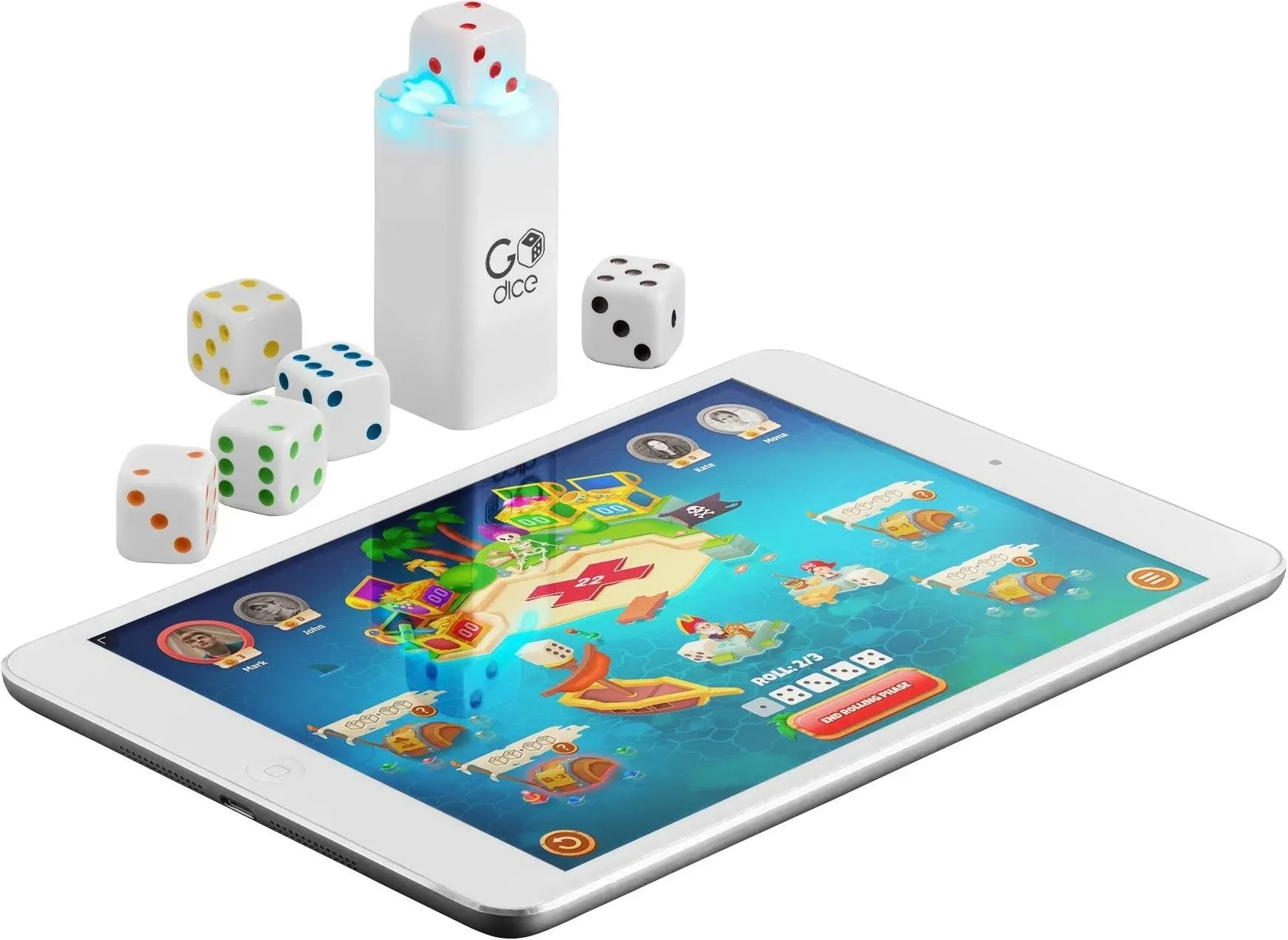 GoDice Full Pack - 6 Smart Connected Dice. Brings The Best Dice Games of All Time ...