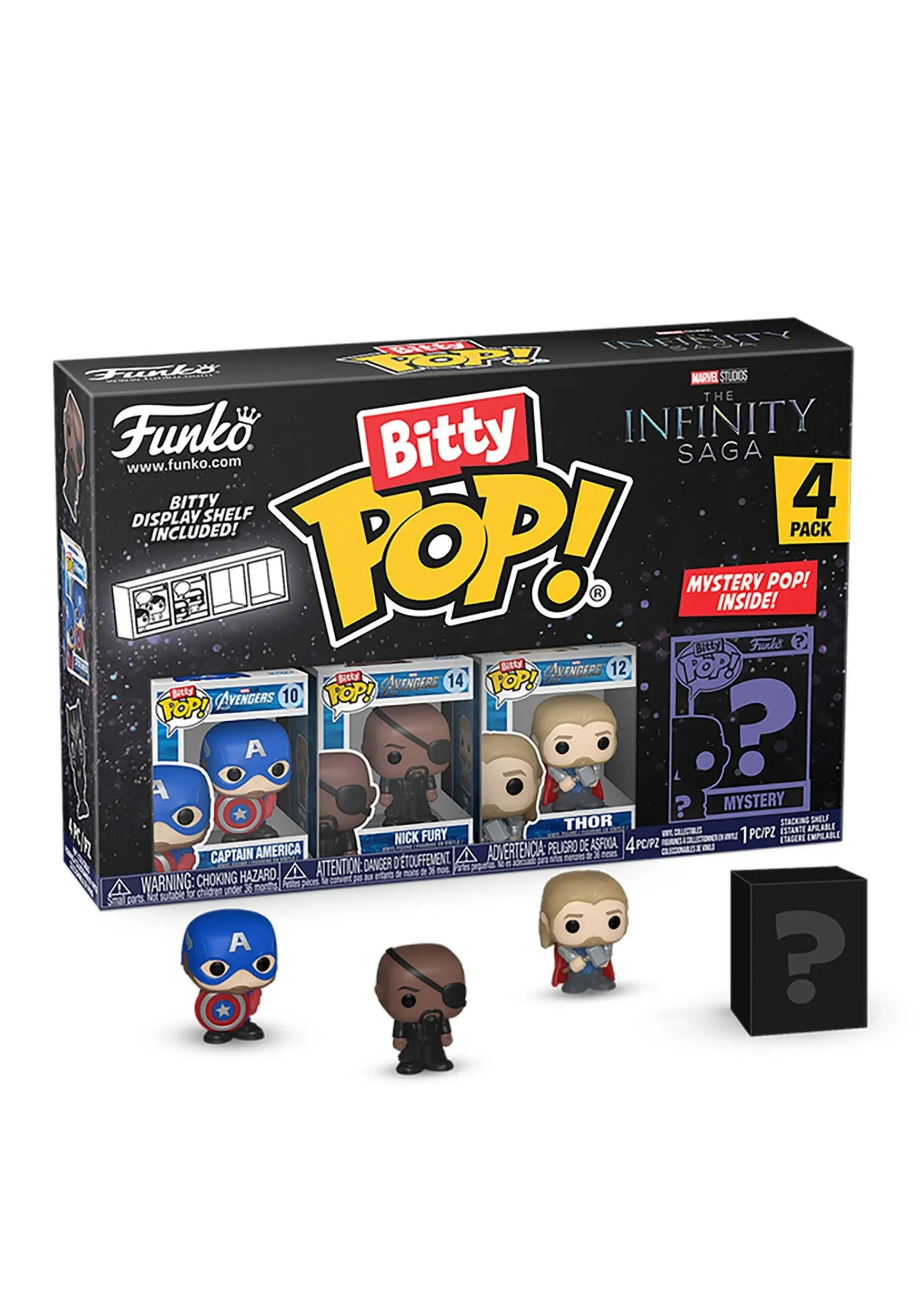 Funko Marvel The Infinity Saga Bitty Pop! Captain America Vinyl Figure Set | Hot Topic