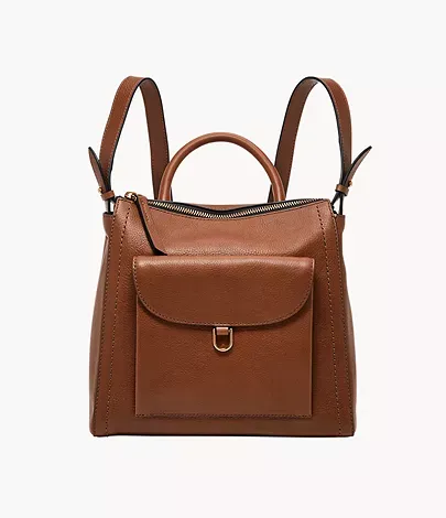 Parker Leather Small Backpack Bag