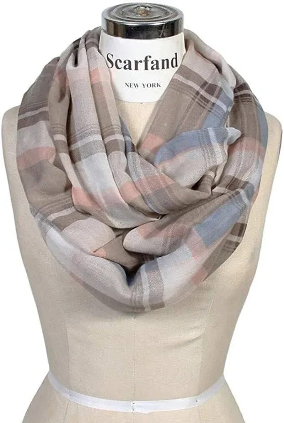 Scarfand&#039;s Plaid &amp; Tartan Winter Infinity Scarf Wraps