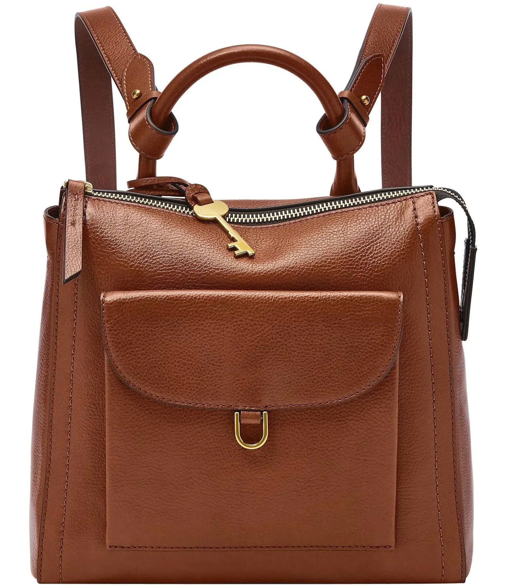 Fossil Parker Leather Mini Backpack - Brown