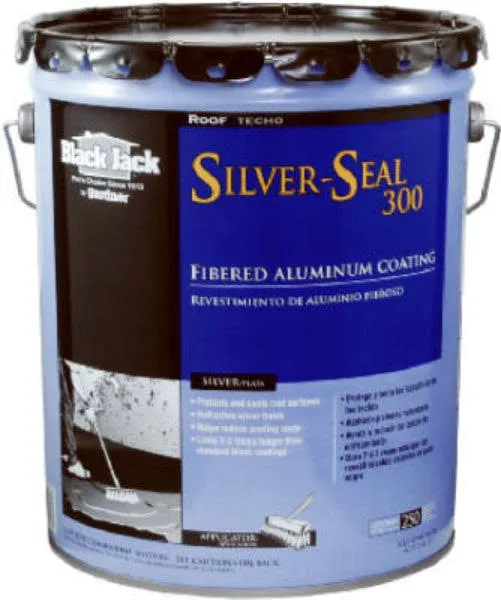 Black Jack 4.75 gal. Silver-Seal 300 Fibered Aluminum Roof Coating