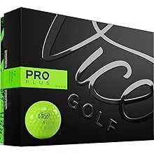 Vice Golf Pro Plus Golf Balls, 12 Pack, Lime