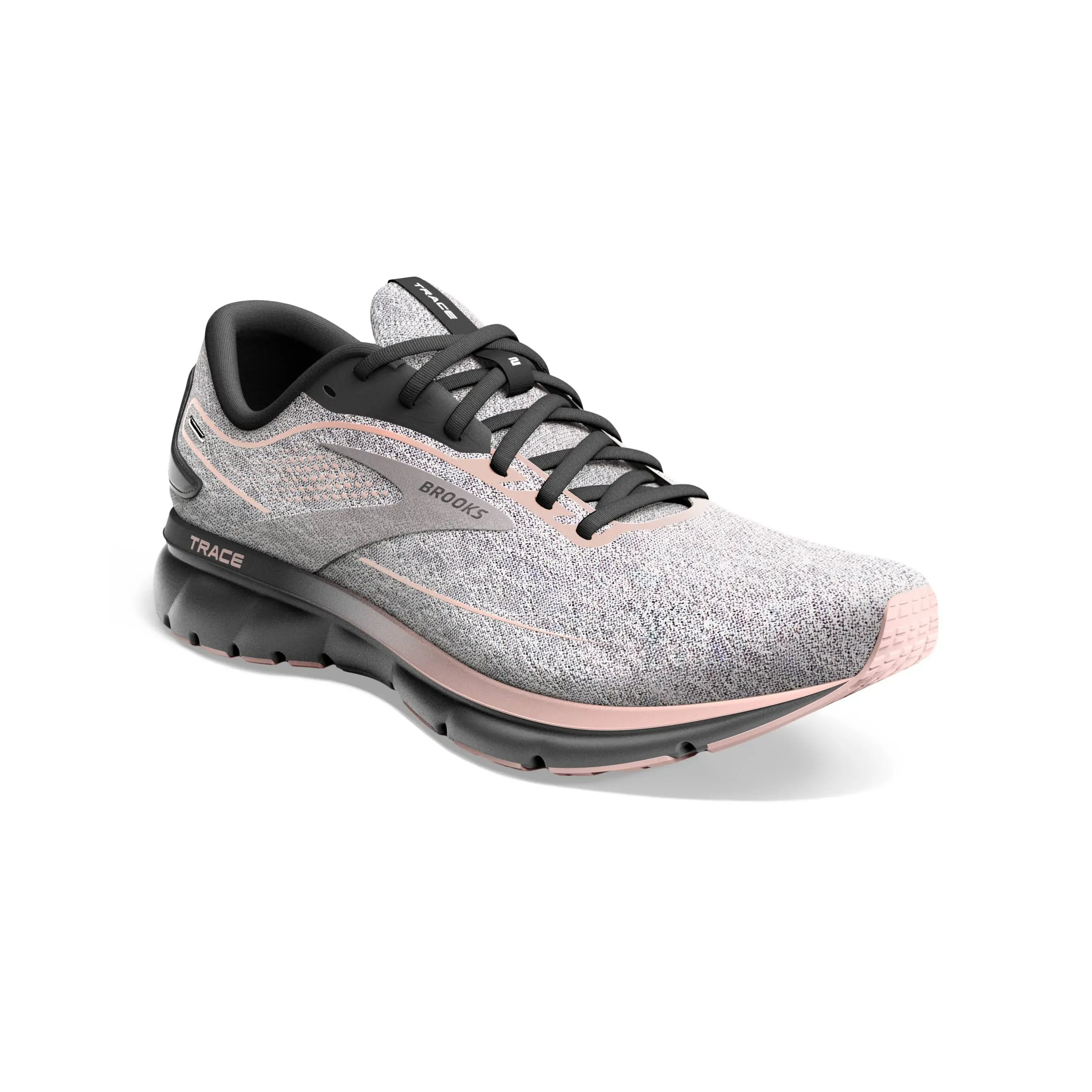 Brooks Trace 2 9.5 , Grey/Blackened Pearl/Peach (Women's)