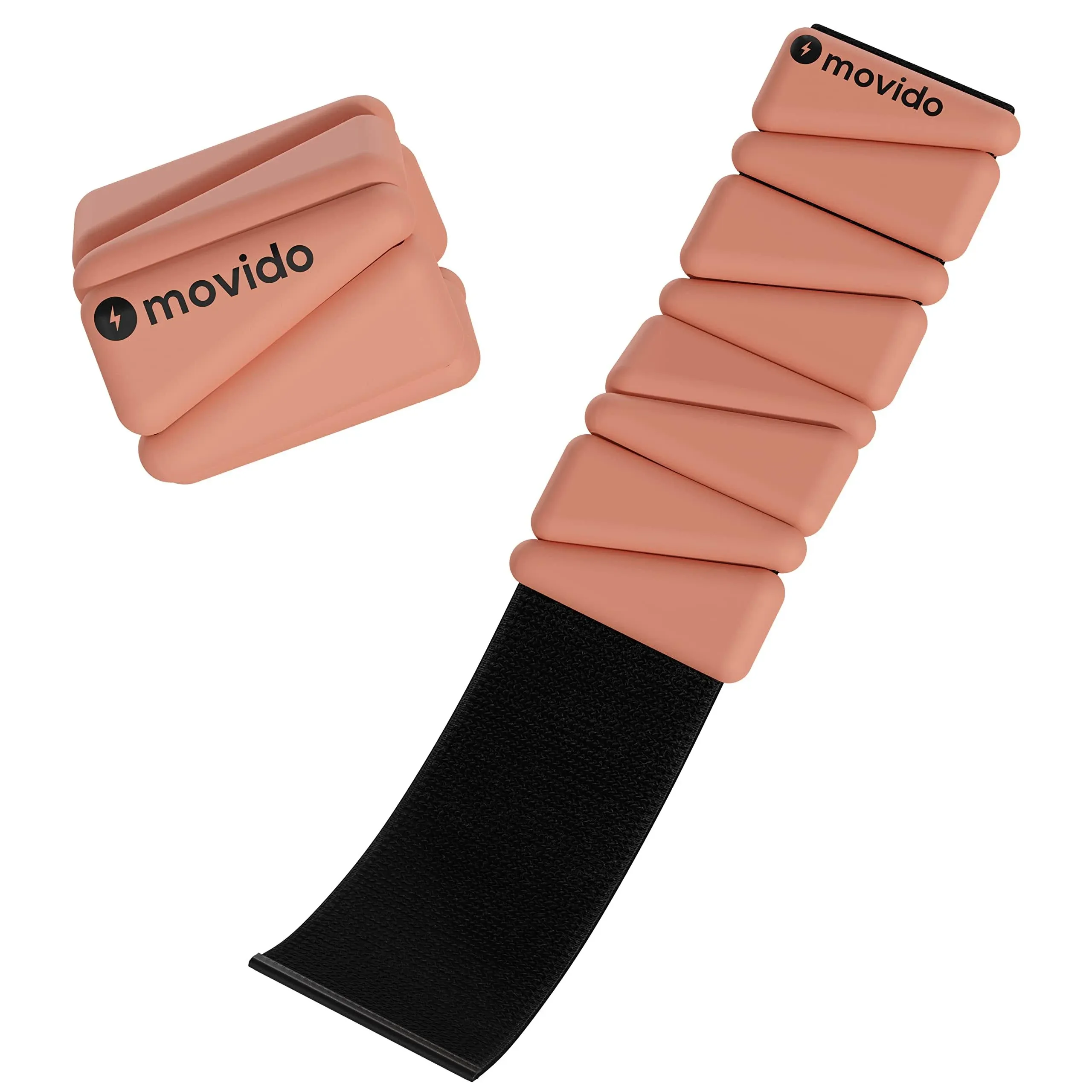 Movido Wrist and Ankle Weights | 1 lb Each (2 per Set) | Adjustable Workout ...