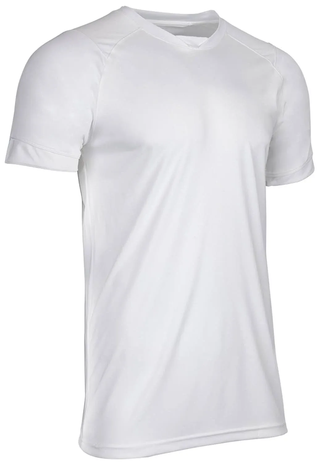 Champro Men's Attacker Soccer Jersey, White Body/White Body / M