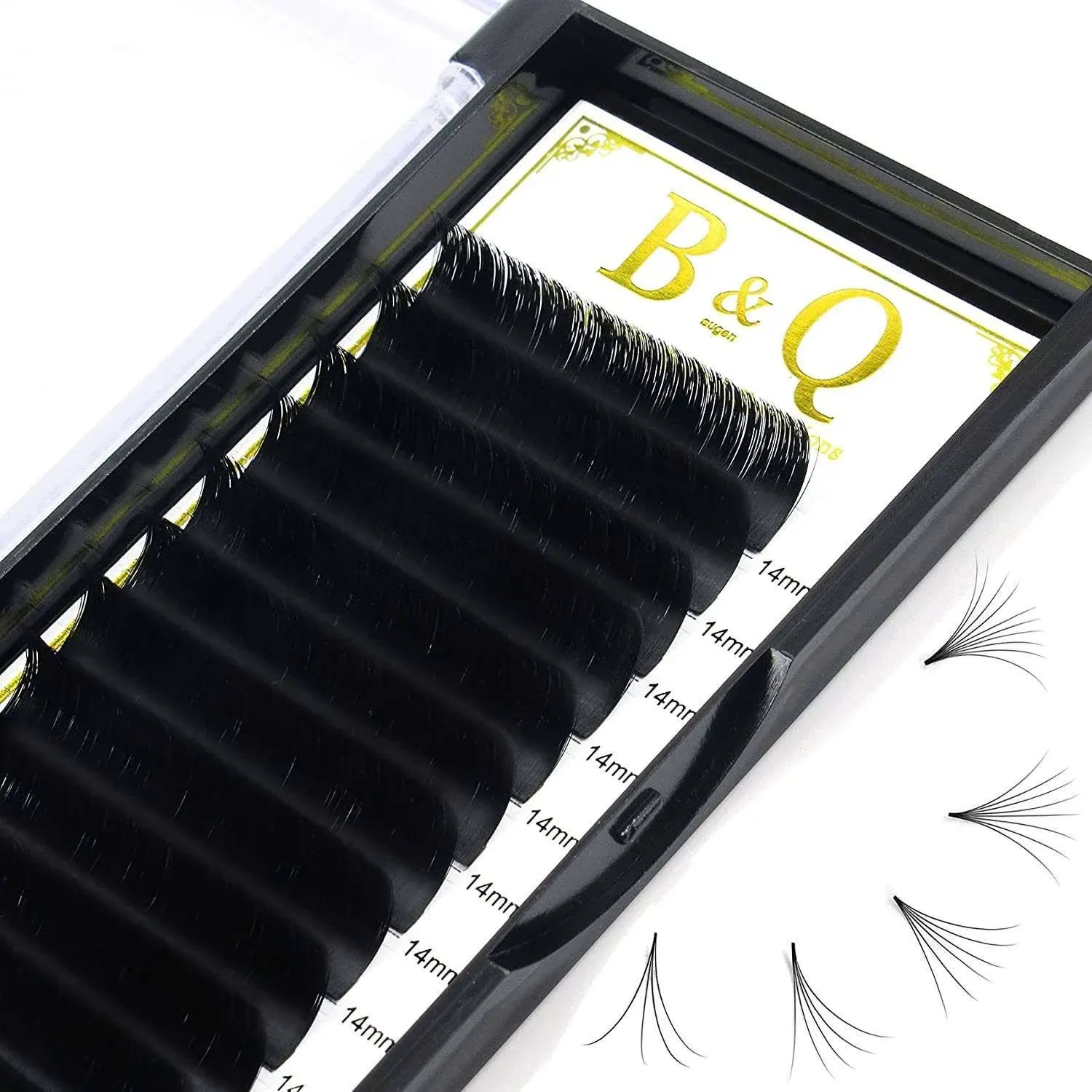 B&Qaugen Easy Fan Lashes Dd-0.05-16 mm Volume Lash Extensions 9 to 25 mm B&Qaugen ...