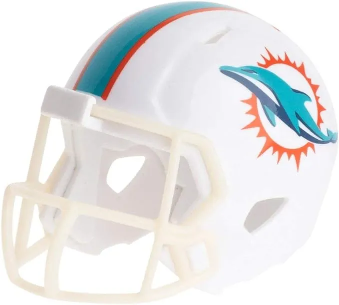 Riddell NFL Miami Dolphins Pocket Pro Speed Helmet, Team Colors, One Size