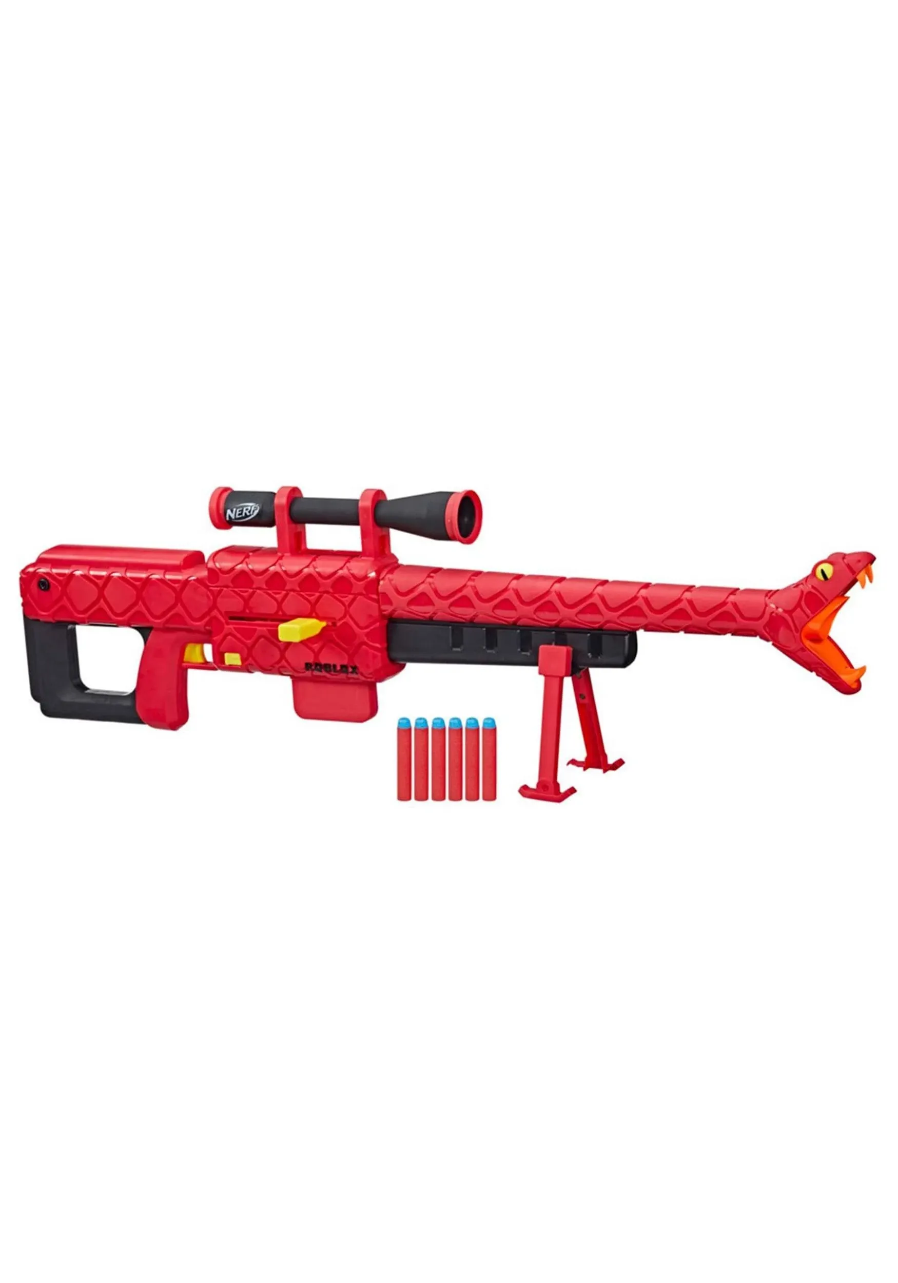 NERF Roblox Zombie Attack: Viper Strike Sniper-Inspired Blaster with Scope, Code for Exclusive Virtual Item