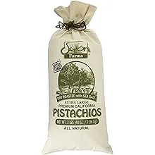 Setton Farms Extra Large Pistachios in Burlap Bag, Dry Roasted With Sea Salt, 48 Ounce