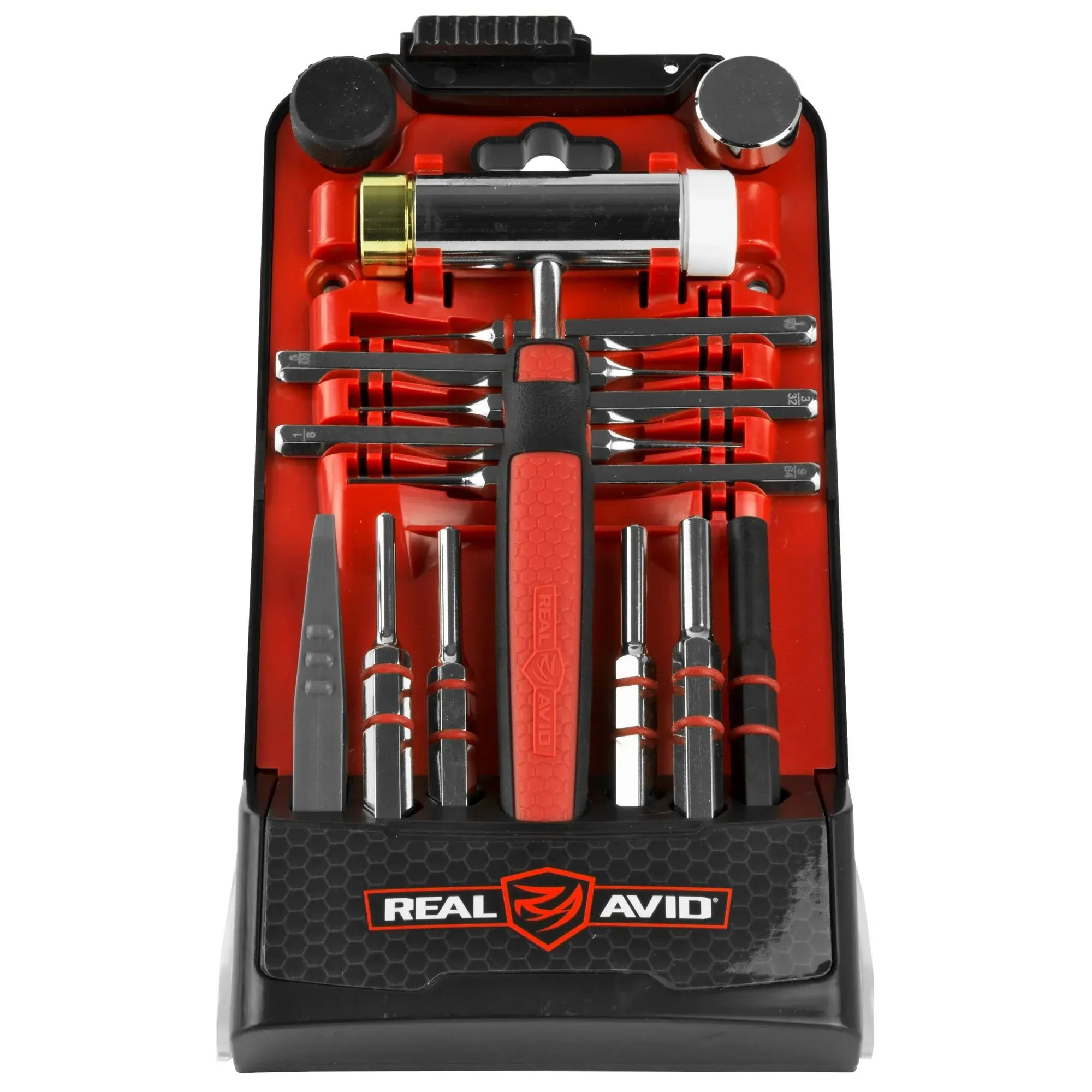 Real Avid Hammer &amp; Roll Pin Punch Set I Gunsmithing Tools Set with Small Hammer,