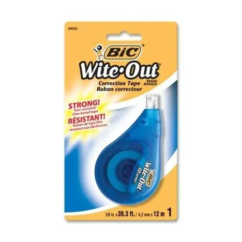 Wite-Out EZ Correct Correction Tape, Non-Refillable, 1/6" x 472", 18/Pack, Bic