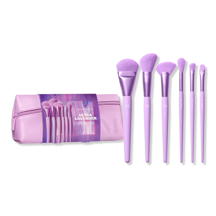 MORPHE ULTRALAVENDER 6-PIECE FACE AND EYE BRUSH SET