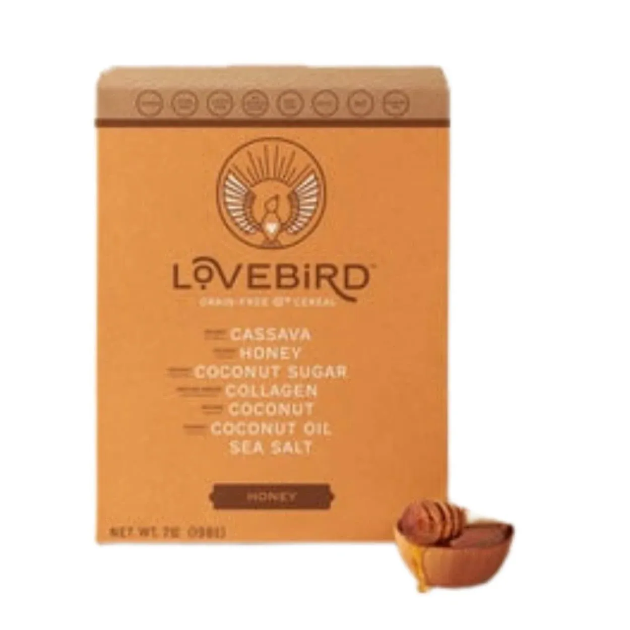 LOVEBIRD: Cereal Grain Free Honey, 7 oz