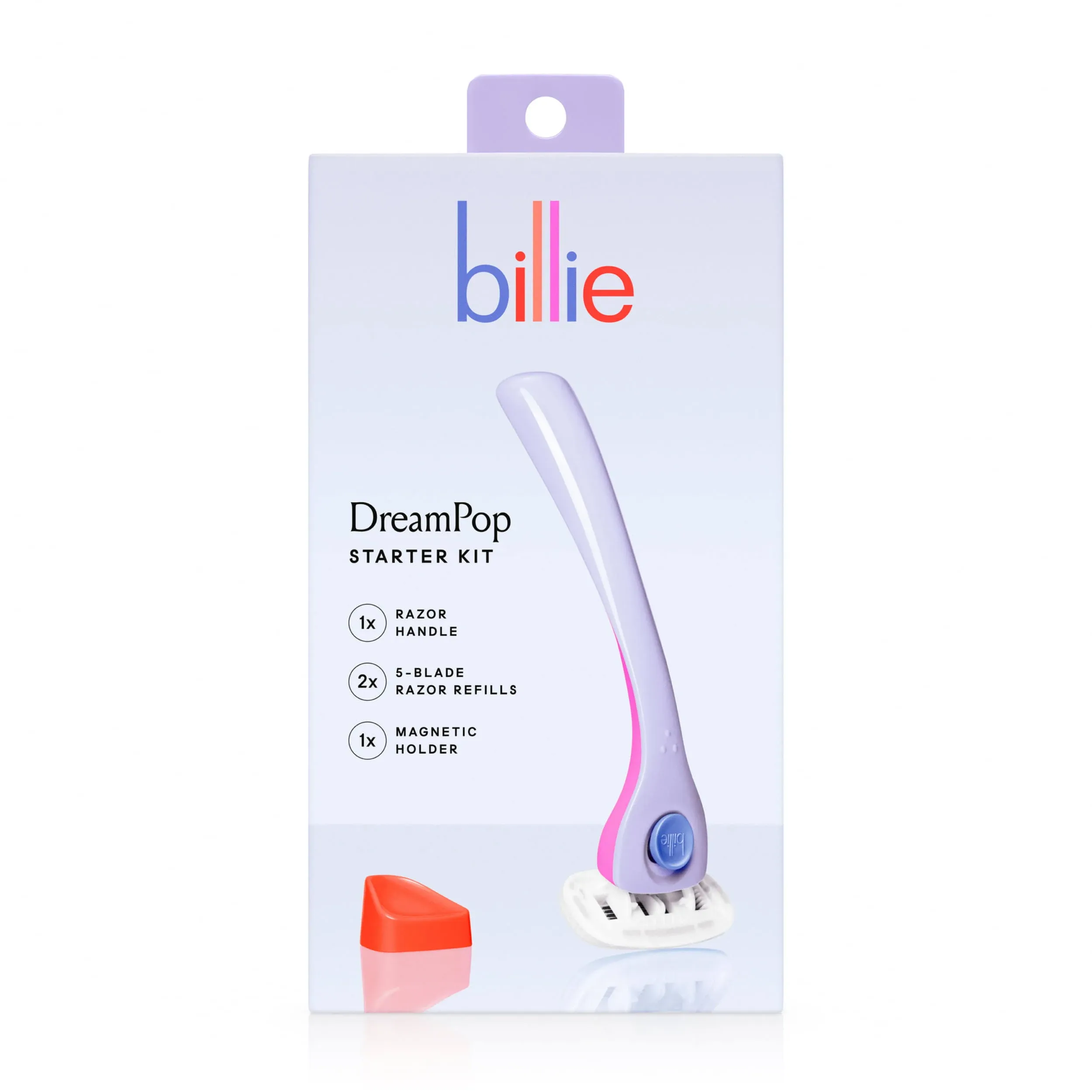 Billie Womens Razor Kit + 5-Blade Refills + Magnetic Holder