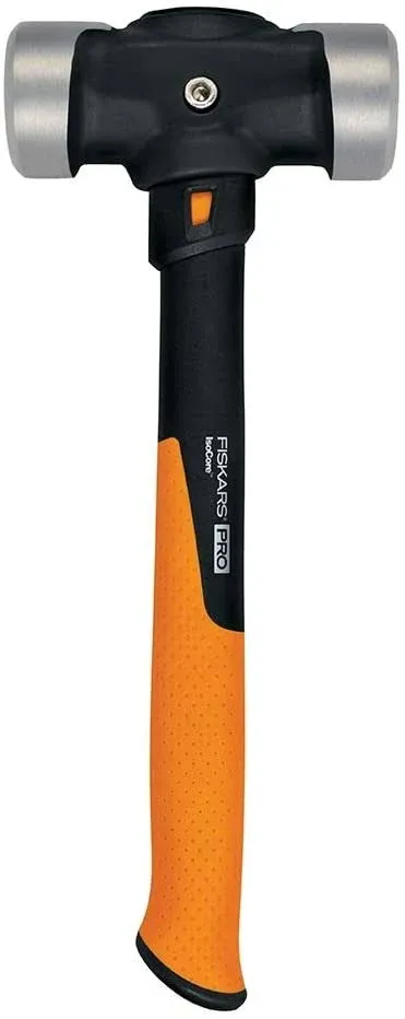 Fiskars PRO 750660-1001 IsoCore 4 lb Double Flat Face Sledge Hammer (14")