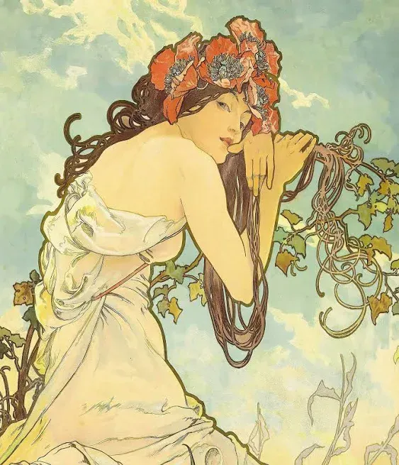 1897 &#039;Fruit&#039; | Classic Alphonse Mucha Poster | Art Nouveau Masterpiece Artwork