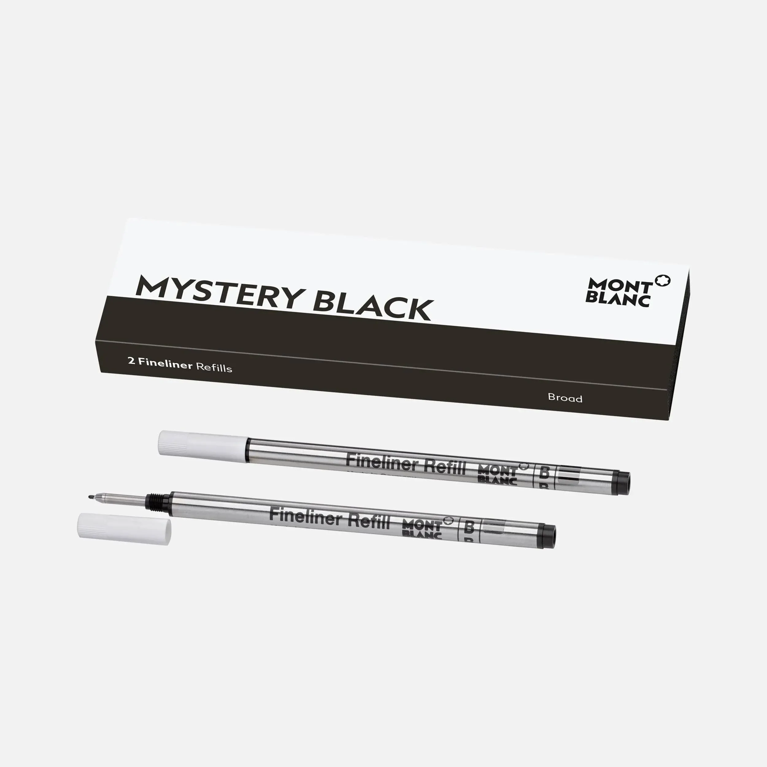 Montblanc Fineliner Refill - Mystery Black (2 EA) Broad