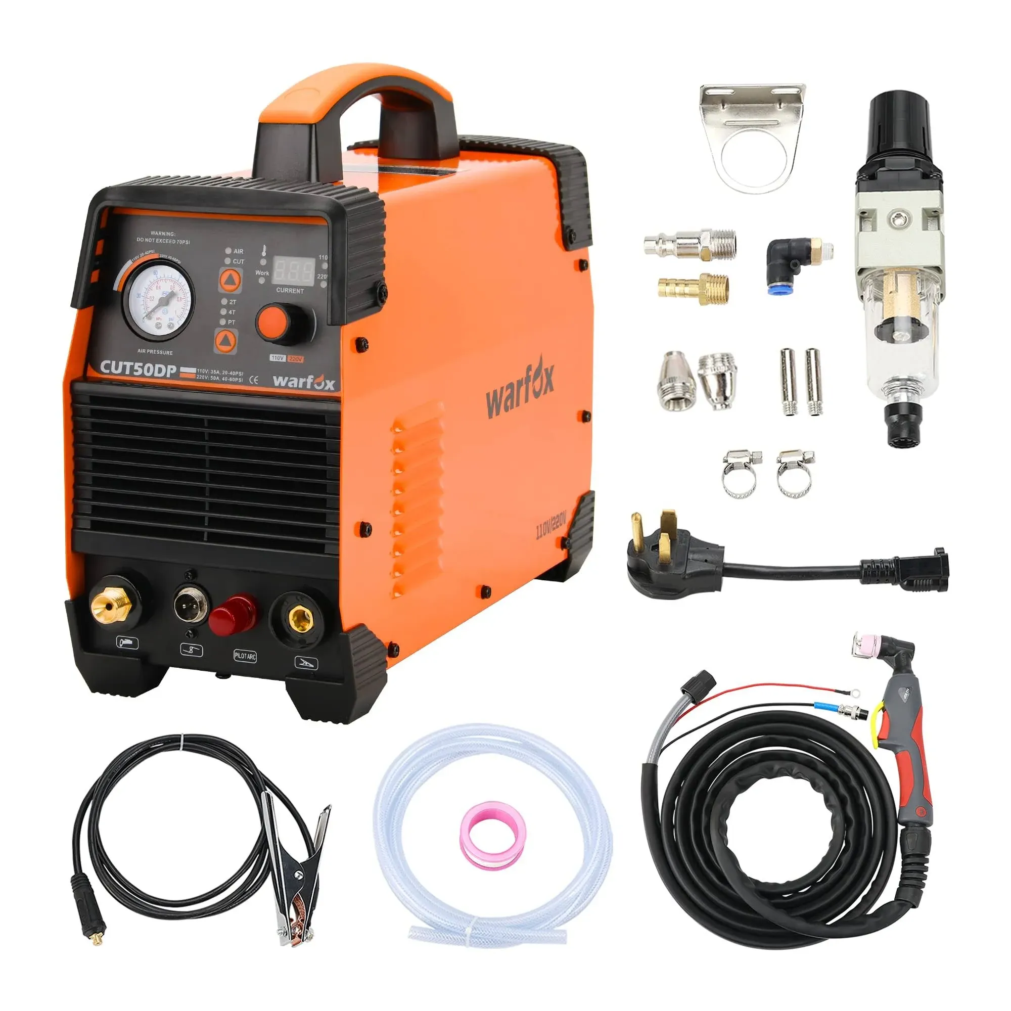 Plasma Cutter Pilot Arc,120/240V Dual Voltage Non Touch Plasma Cutting Machine ...