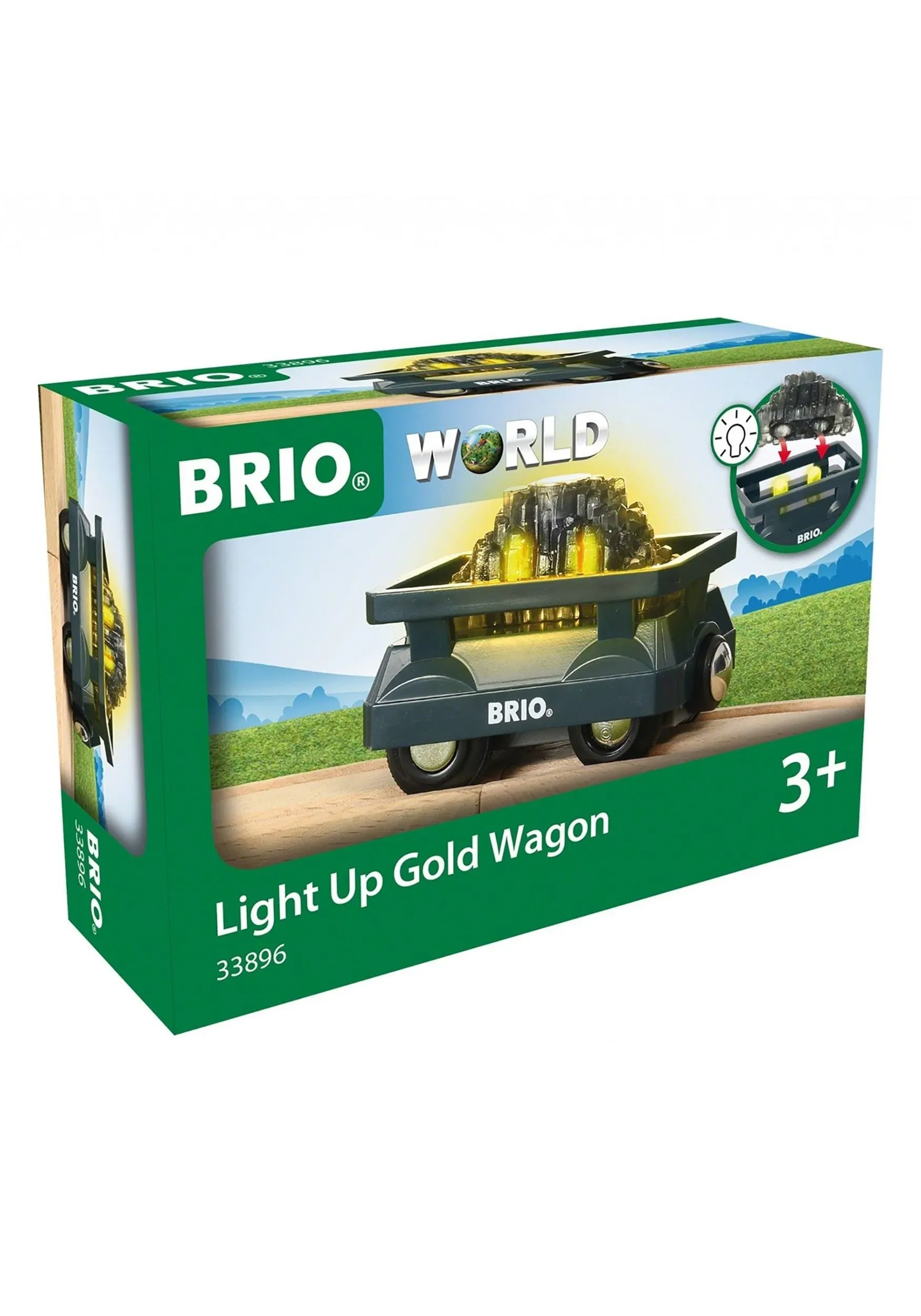 Brio 33896 - Light Up Gold Wagon